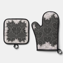 Keramische kant zwart & sneeuwvlok