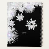 Keramische kant zwart & sneeuwvlok planner (Achterkant)