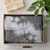 Keramische kant zwart & sneeuwvlok tissuepapier (Geschenk)