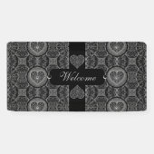 Keramische kant zwart spandoek (Horizontaal)