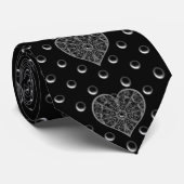 Keramische kant zwart stropdas (Opgerold)