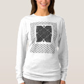 Keramische kant zwart t-shirt (Voorkant)