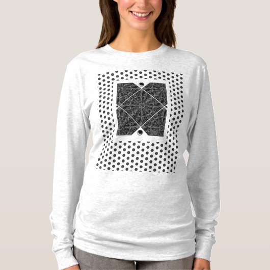 Keramische kant zwart t-shirt (Voorkant)