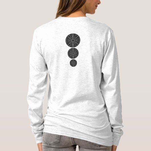 Keramische kant zwart t-shirt (Achterkant)