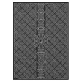 Keramische kant zwart tafelkleed