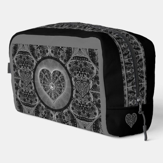 Keramische kant Zwart Toilettasje (Rechterhoek)