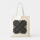 Keramische kant zwart tote bag (Achterkant)