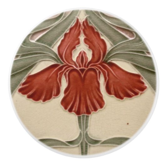 Keramische kast en deurknoppen - Iris Knop (Voorkant)