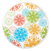 Keramische kast Knob-Mod Flowers Knop (Voorkant)