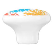 Keramische kast Knob-Mod Flowers Knop (Zijkant)