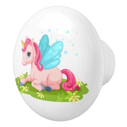 Keramische Kast Knop-Eenhoorn Keramische Knop (Rechts)