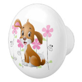 Keramische kast knop-puppy hond knop (Rechts)
