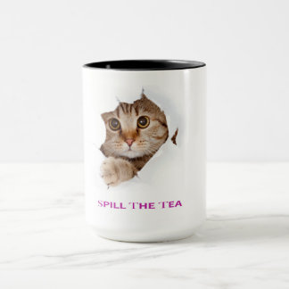 Keramische kattenkoffie Mok Tall Animal Mok