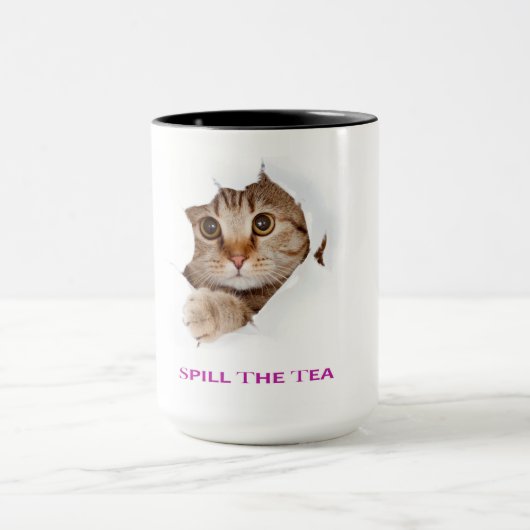 Keramische kattenkoffie Mok Tall Animal Mok (Midden)