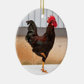 Keramische keramische kerstversiering, met rooster keramisch ornament (Rechts)