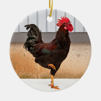 Keramische keramische kerstversiering, met rooster keramisch ornament