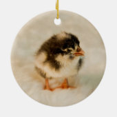 Keramische keramische kerstversiering, met rooster keramisch ornament (Achterkant)