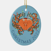 Keramische keramische orn met krabben keramisch ornament (Rechts)