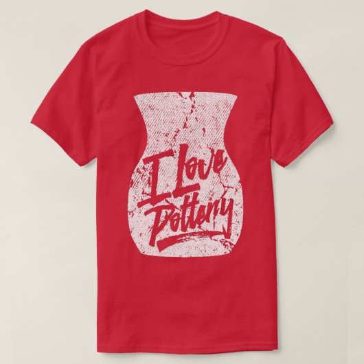 Keramische keramische potten 7 t-shirt (Design voorkant)