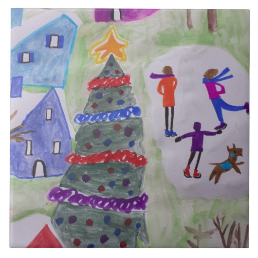 Keramische keramische Tegel Tegeltje (Voorkant)