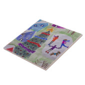 Keramische keramische Tegel Tegeltje (Zijkant)