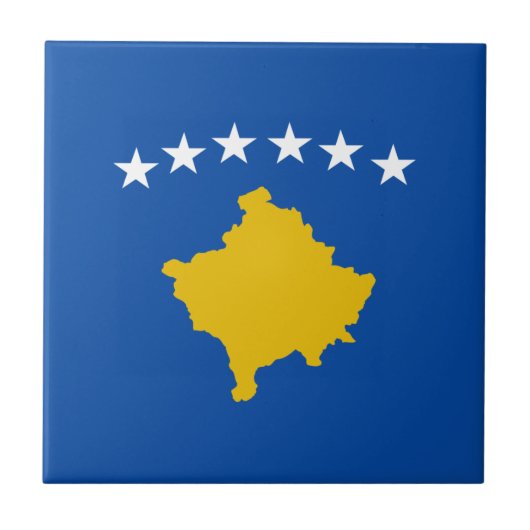 Keramische keramische titel Kosovo Tegeltje (Voorkant)