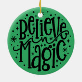 Keramische Kerst Ornament Geloof in magie (Achterkant)