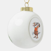 Keramische kerstbal, drink, kerstbal keramische bal ornament (Links)