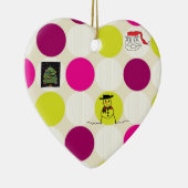 Keramische Kerstbal met Stippen Keramisch Ornament (Rechts)