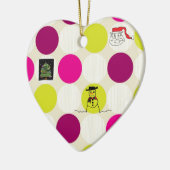 Keramische Kerstbal met Stippen Keramisch Ornament (Links)