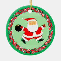 Keramische kerstbal voor bowlen cadeau