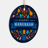 Keramische Kerstbal voor Hanukkah Keramisch Ornament (Rechts)