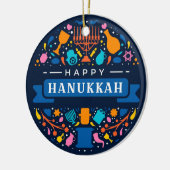 Keramische Kerstbal voor Hanukkah Keramisch Ornament (Links)