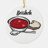 Keramische kerstboomversiering Borshch Keramisch Ornament (Voorkant)