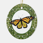 Keramische kerstsiermonarchen & mistletoe keramisch ornament (Links)