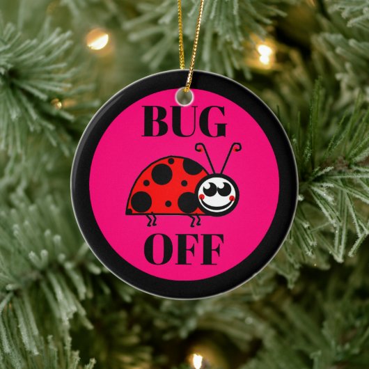 Keramische kerstversiering 'Donder op' Keramisch Ornament (Boom)