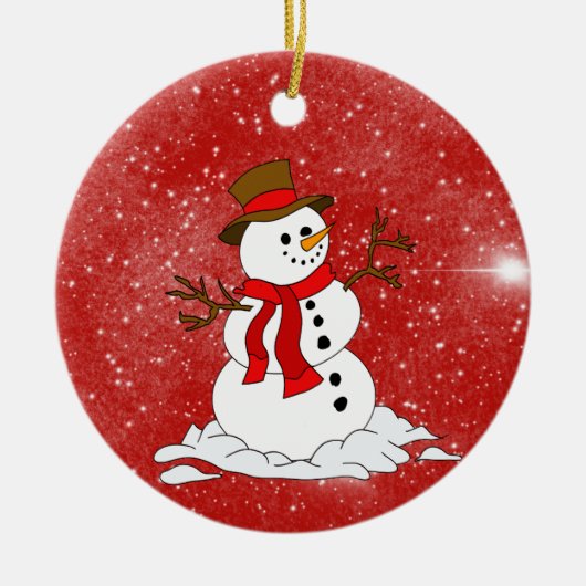 Keramische kerstversiering keramisch ornament (Voorkant)