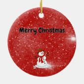 Keramische kerstversiering keramisch ornament (Achterkant)