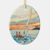 Keramische kerstversiering keramisch ornament (Rechts)