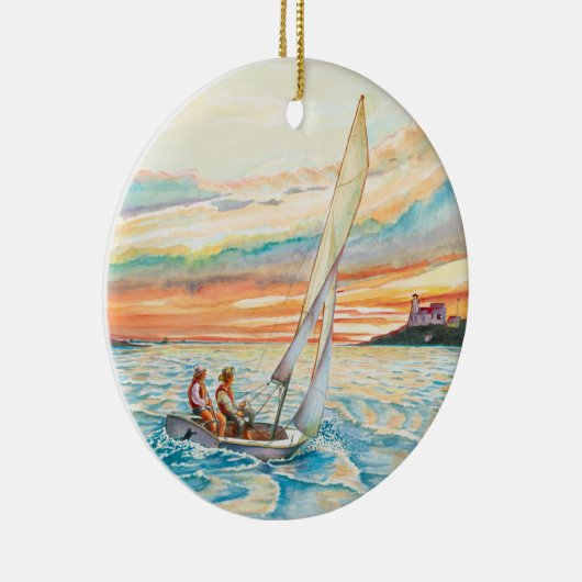 Keramische kerstversiering keramisch ornament (Rechts)