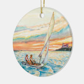 Keramische kerstversiering keramisch ornament (Links)