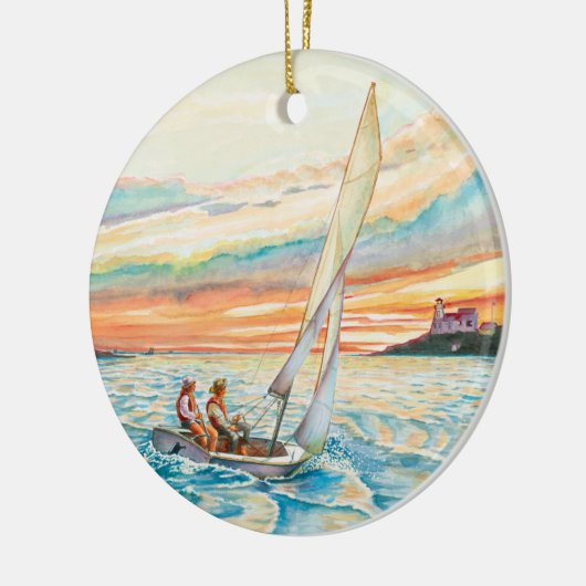 Keramische kerstversiering keramisch ornament (Links)