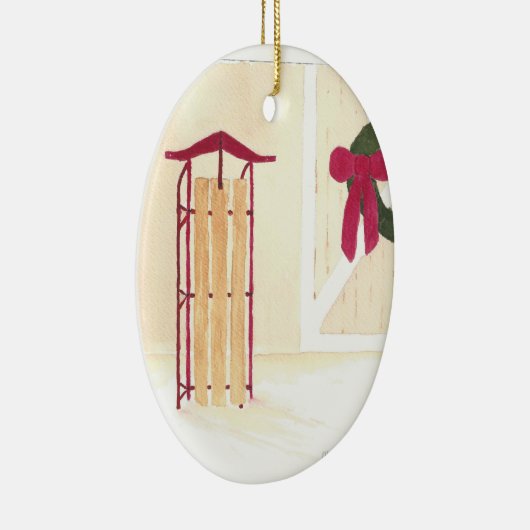 Keramische kerstversiering keramisch ornament (Rechts)