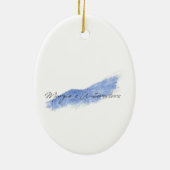 Keramische kerstversiering keramisch ornament (Achterkant)