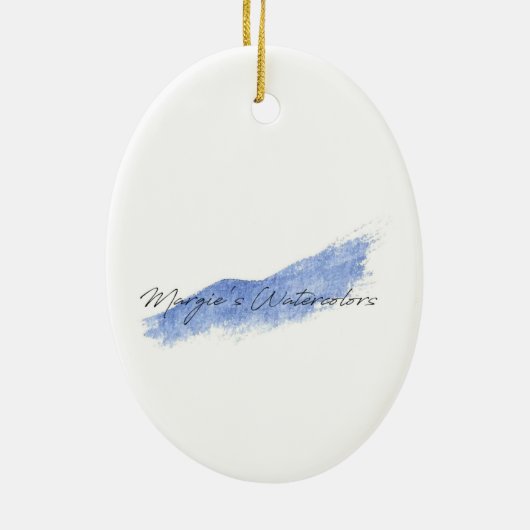 Keramische kerstversiering keramisch ornament (Achterkant)