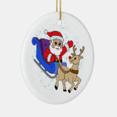 Keramische kerstversiering keramisch ornament (Rechts)