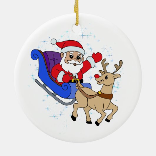 Keramische kerstversiering keramisch ornament (Achterkant)