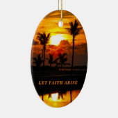 Keramische kerstversiering Let Faith Arise Keramisch Ornament (Rechts)