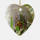 Keramische kerstversiering met doosschildpad keramisch ornament (Rechts)