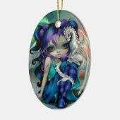 Keramische kerstversiering met Vorstdraakje Keramisch Ornament (Links)